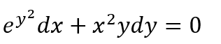 Solve the following differential equation by