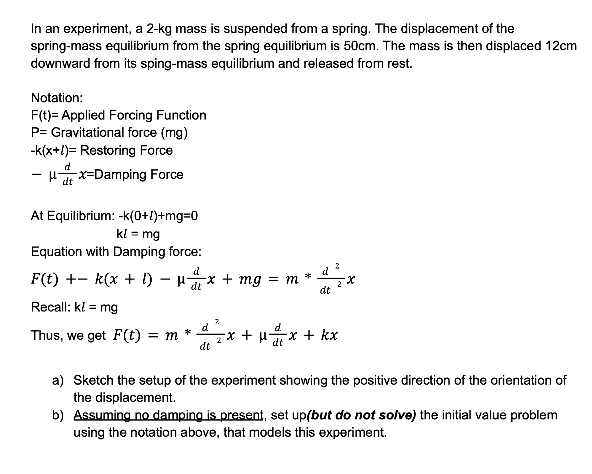 Please show all work. Thank you! In an