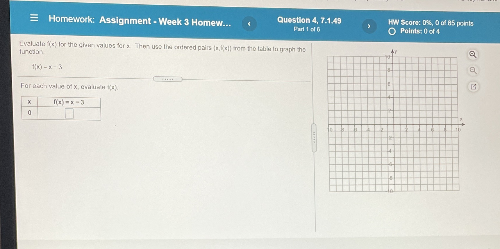Homework: Assignment - Week 3 Homew... < Question