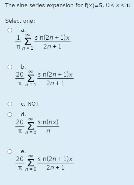 Plzz solve.Thank u.. The sine series expansion