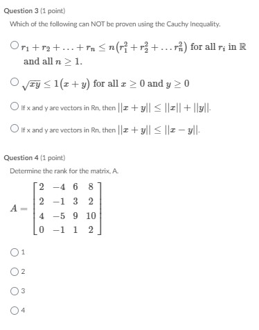 Please answer all questions and show work: