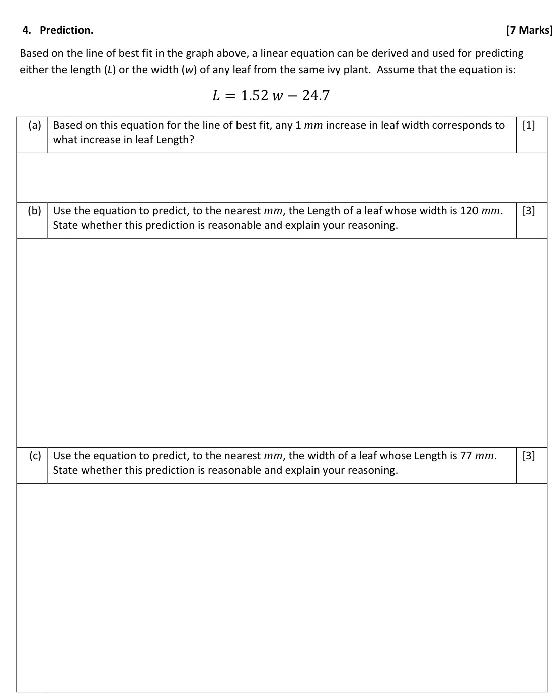 I need help with these questions 4. Prediction.