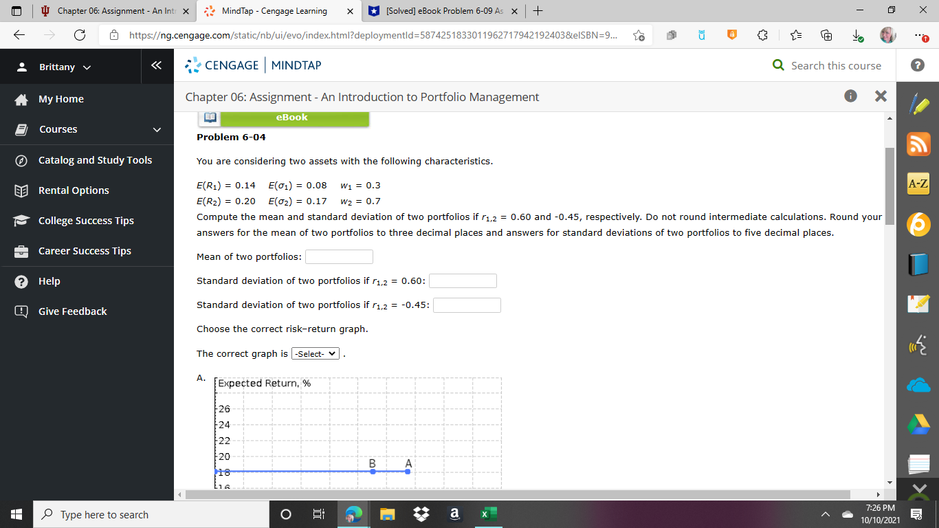 W Chapter 06: Assignment - An Int X MindTap -