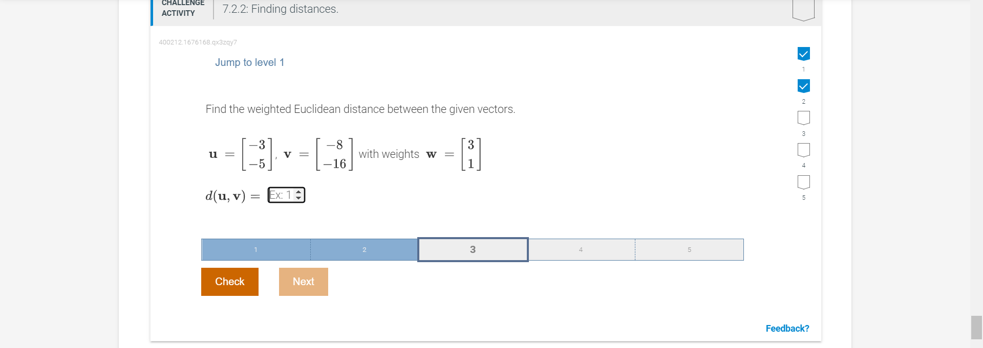22*"? 7.2.2: Finding distances. 4302121575162