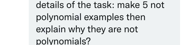 thank you details of the task: make 5 net