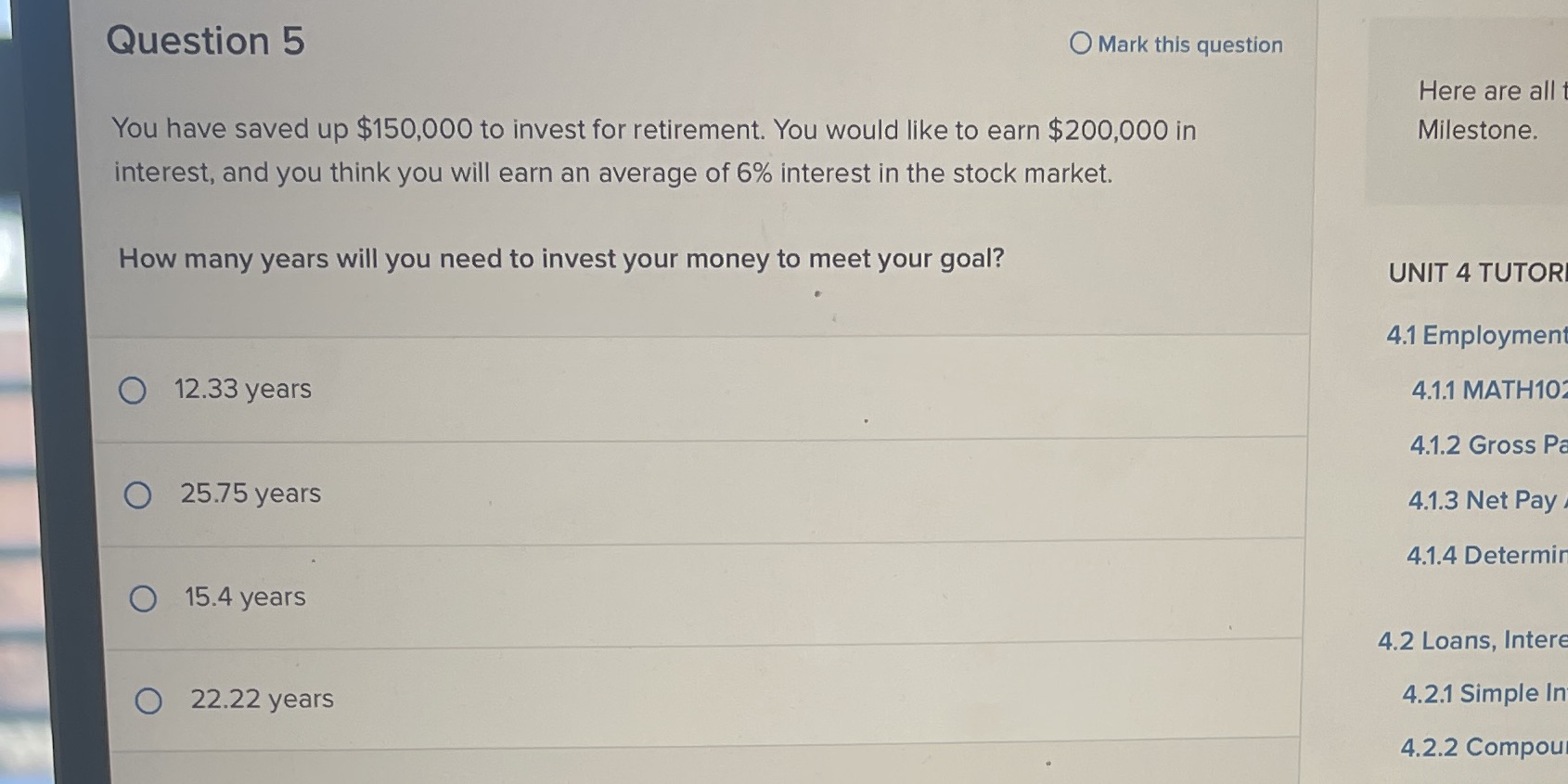 Question 5 O Mark this question Here are all You