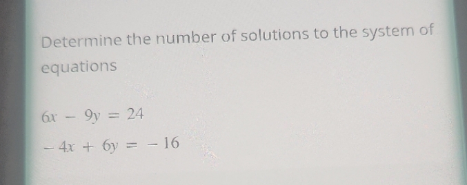 Determine the number of solutions to the system