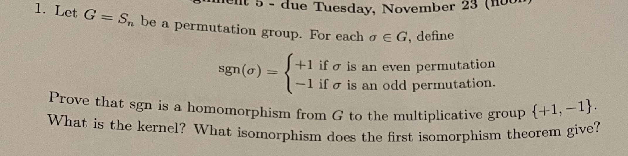 Please use abstract algebra content to solve this