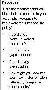 Resources Were the resources that you identified