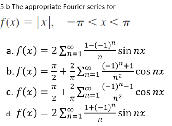 ANSWER ASAP. NEED IT FOR REVIEW. THANKS Fourier