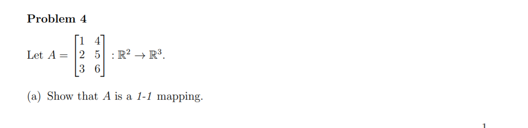 \f(b) Consider AT : R3 - R2. Show that A? is an