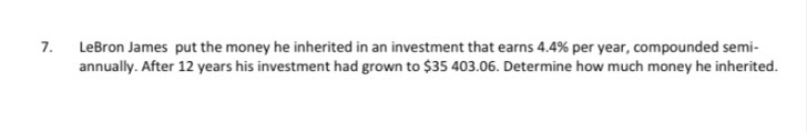 7. LeBron James put the money he inherited in an