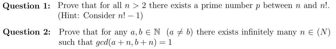 Discrete math Question 1: Prove that for all n >