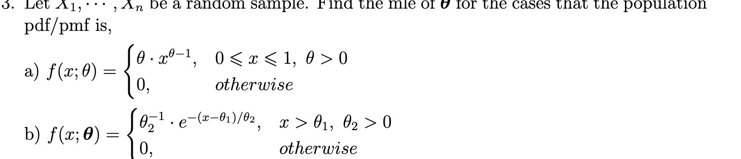 3. Let A1, . . . , An be a random sample. Find