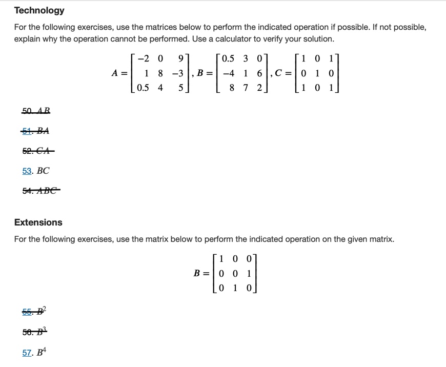5. Does matrix multiplication commute? That is,