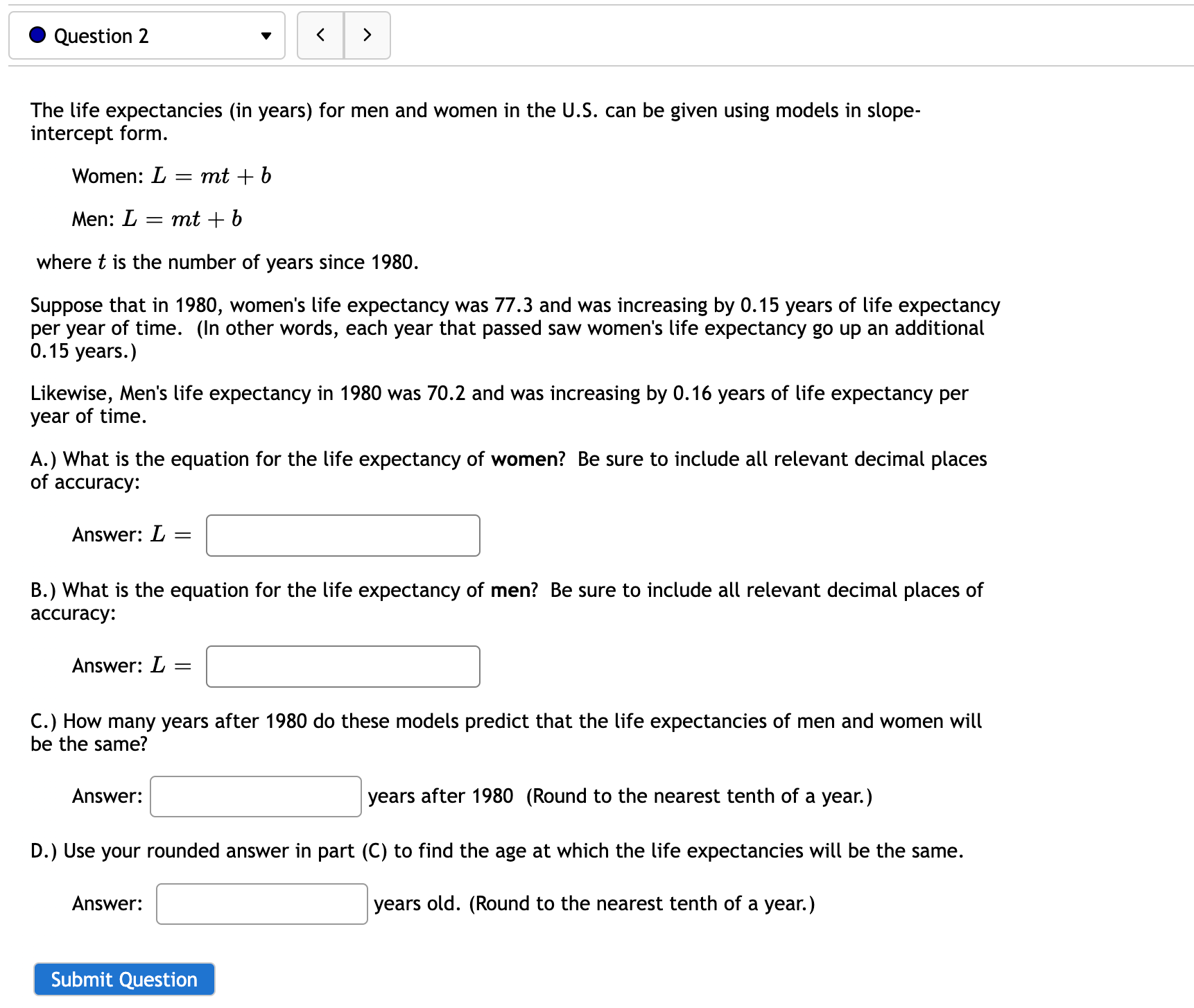 0 Question 2 v <  style=