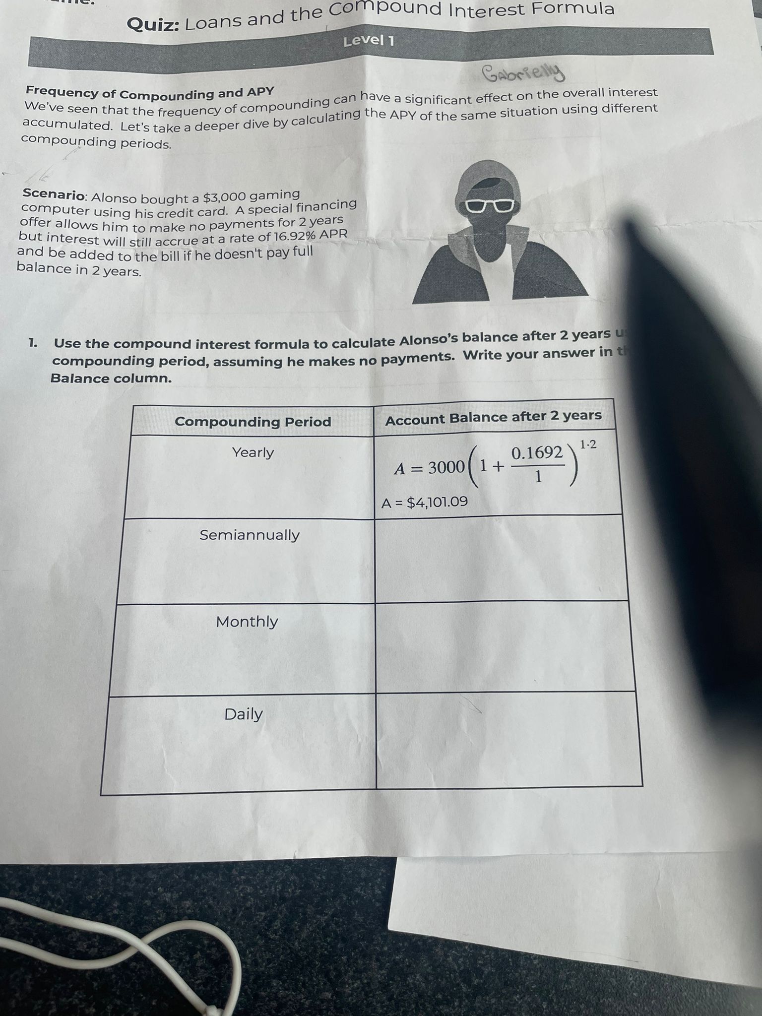 Quiz: Loans and the Compound Interest Formula