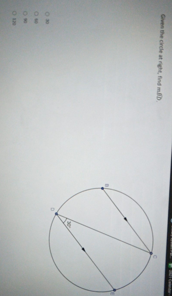 Please Help!!!!! Given the circle at right, find