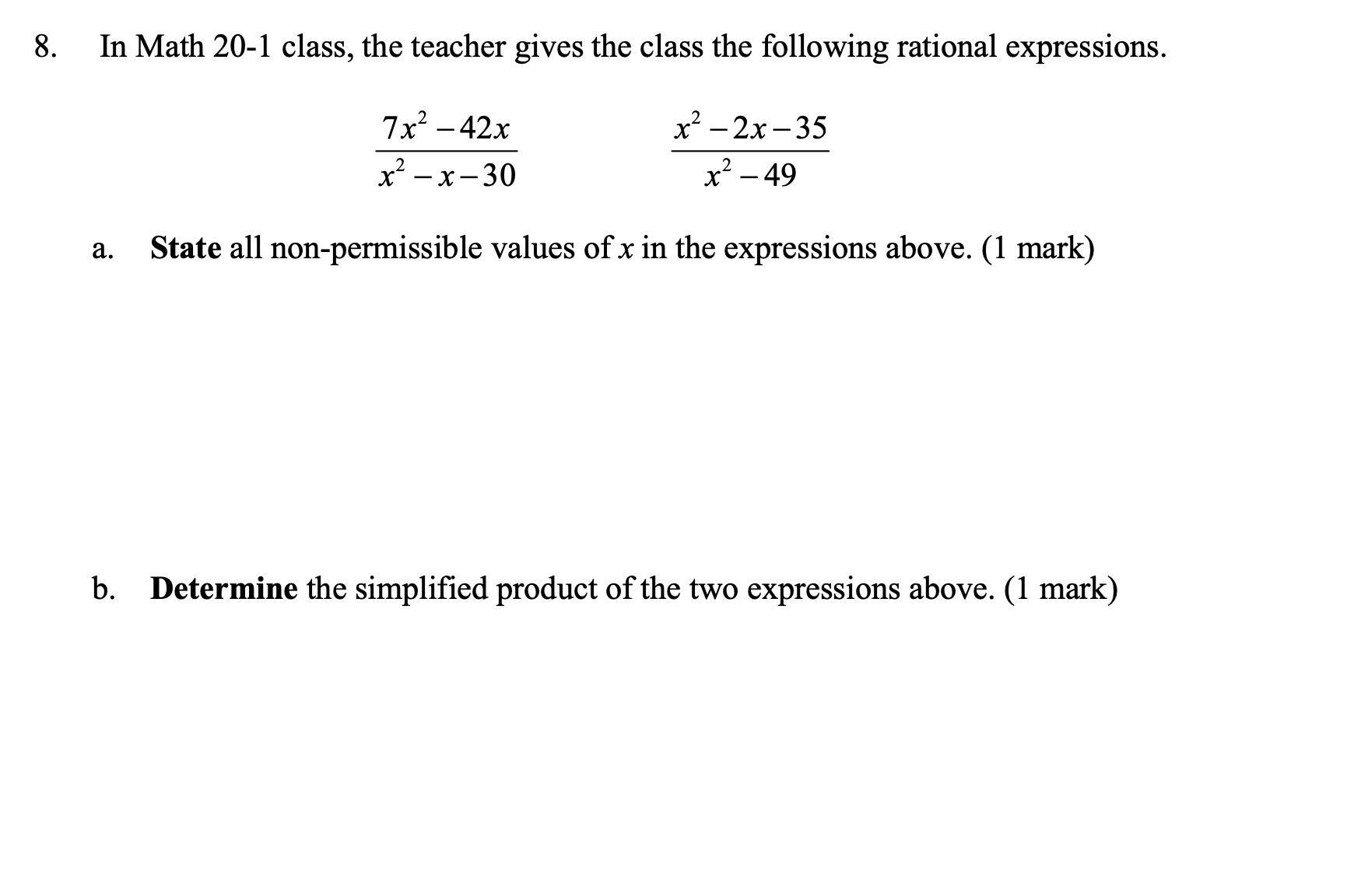 Unit 4: Rational Expressions & Equations