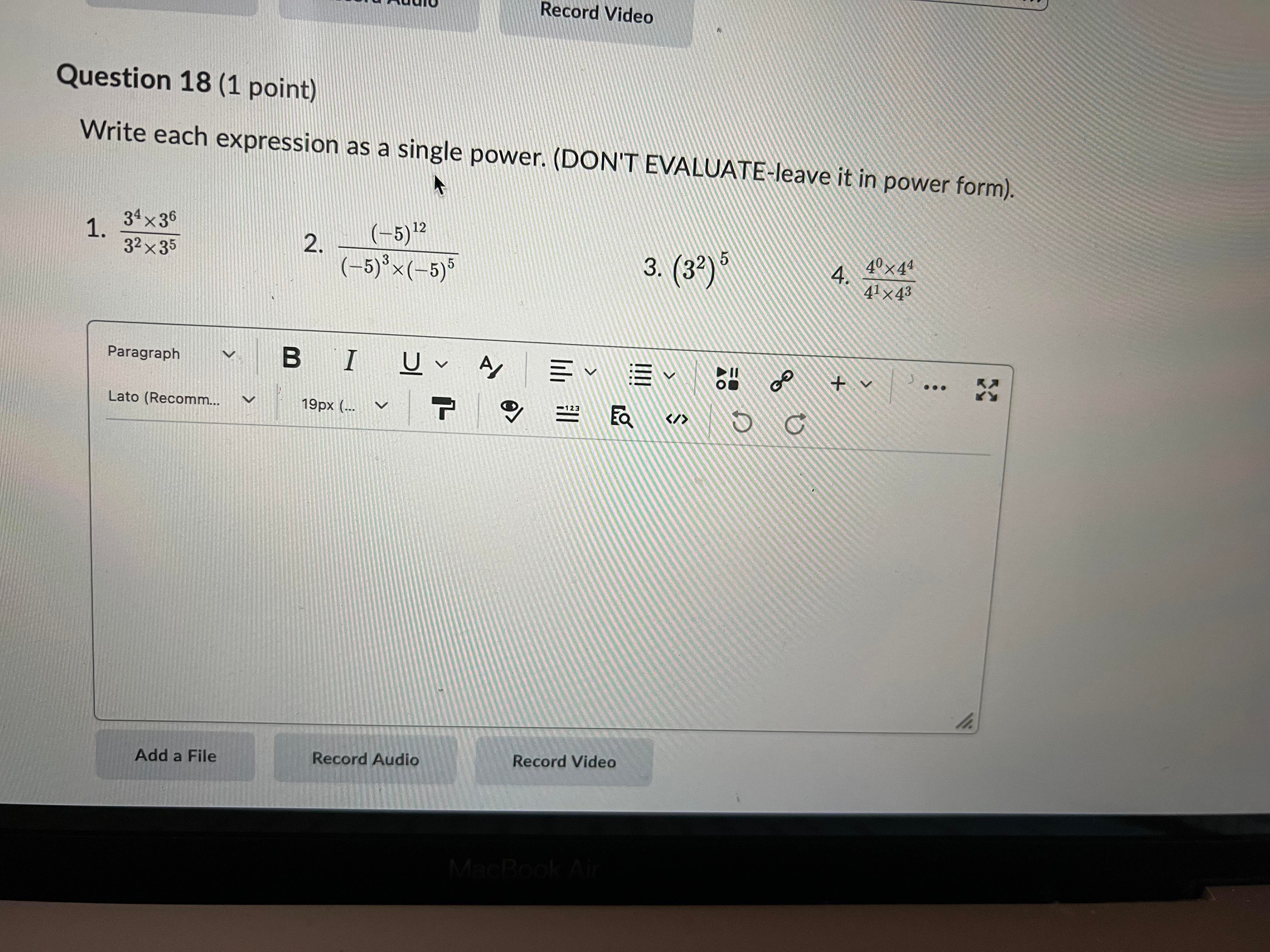 Write each of the following in radical form . a)