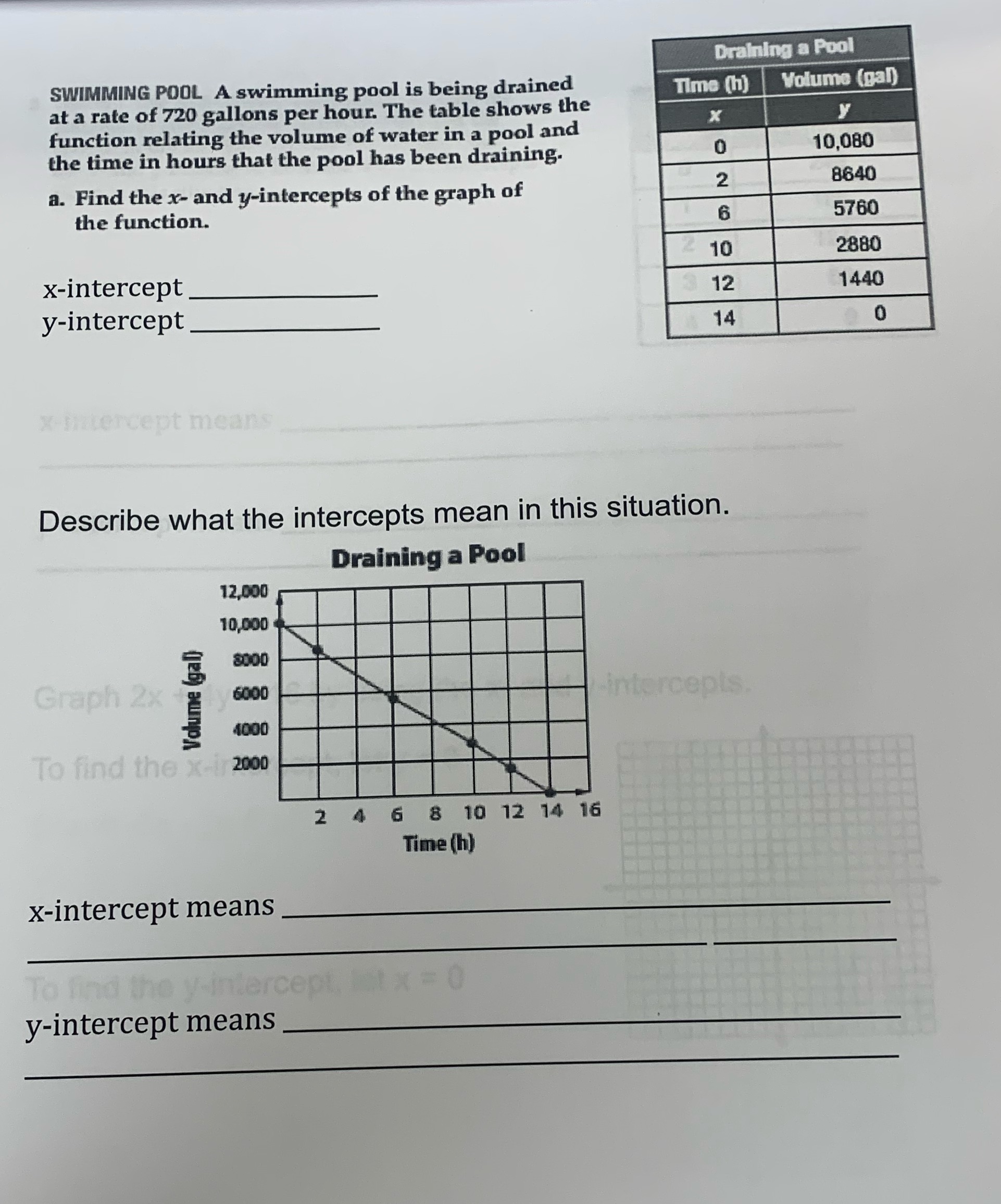 Draining a Pool SWIMMING POOL A swimming pool is