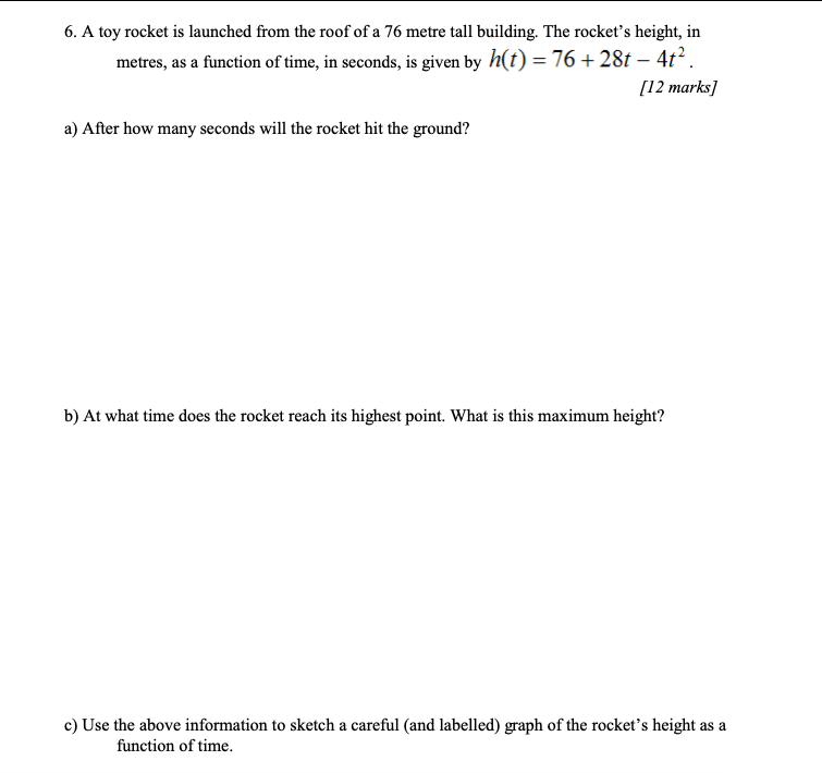 [& marks] a) Find and state the domain of the