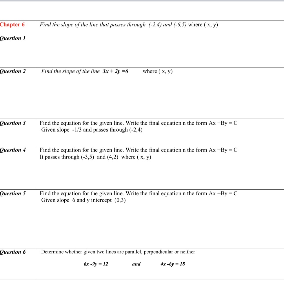 Pls don't write the answers by hand Chapter 6