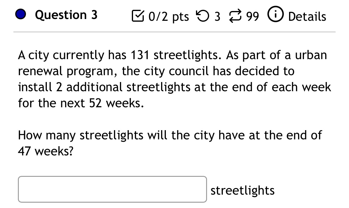 0 Question 3 IE 0/2 pts '0 3 8 99 (D Details