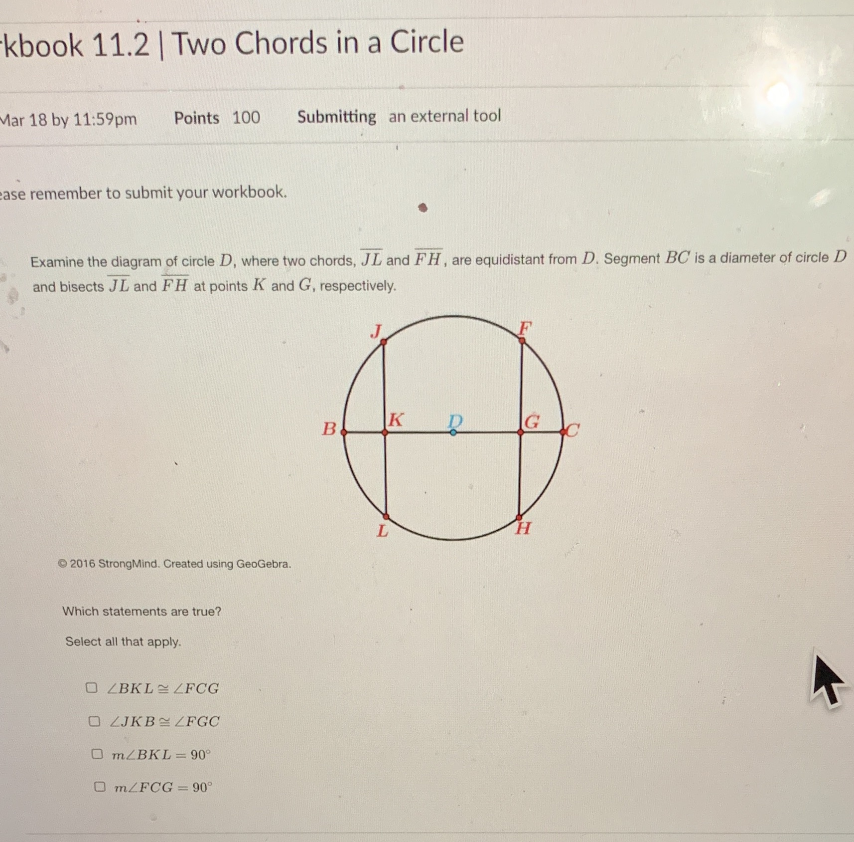 kbook 11.2 | Two Chords in a Circle Mar 18 by