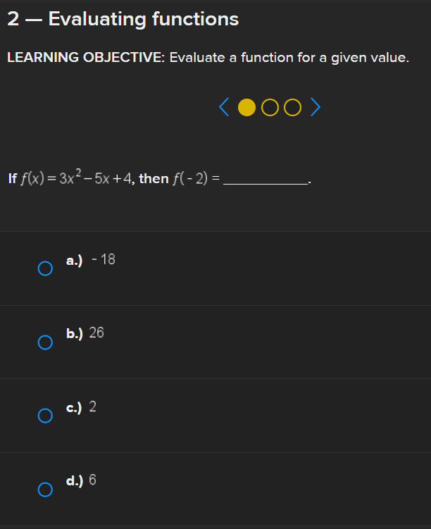 1 Introduction to Functions LEARNING OBJECTIVE: