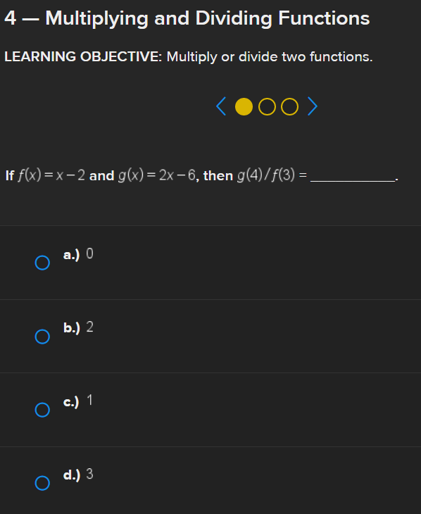 1 Introduction to Functions LEARNING OBJECTIVE: