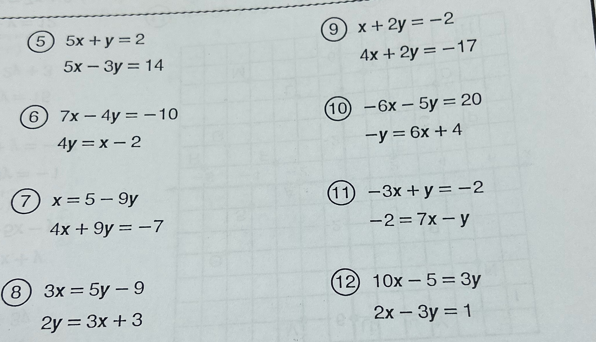 please answer only questions 6 - 12, thank you \f