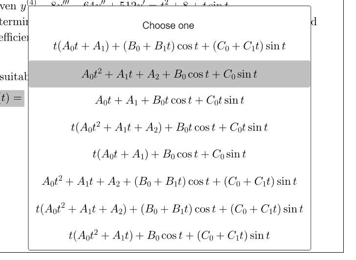 Given y($) - 8y" - 64y" + 512y