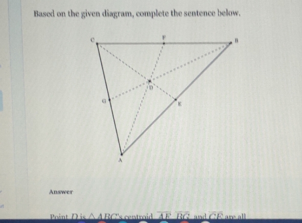 Based on the given diagram, complete the sentence