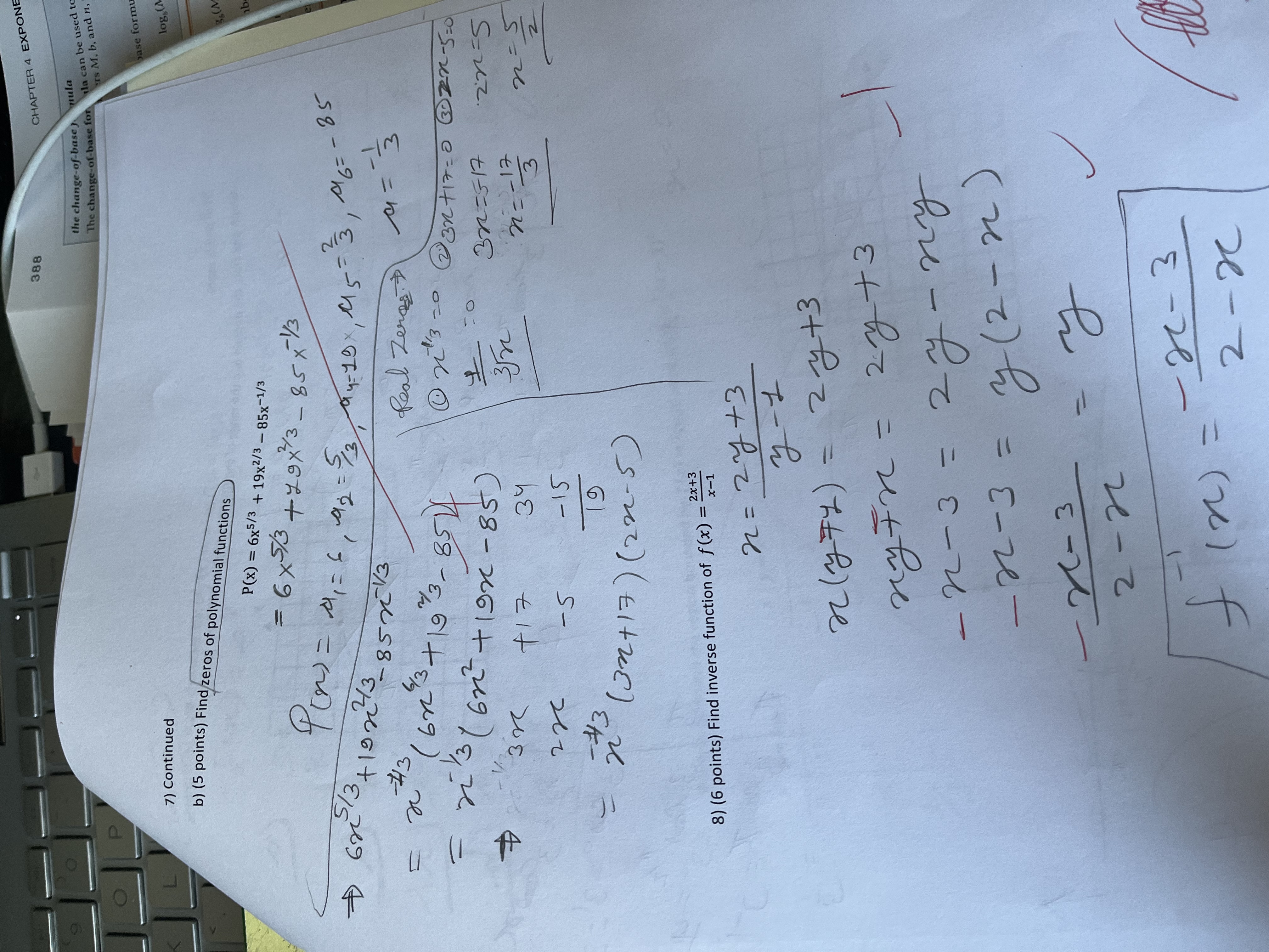 a 388 CHAPTER 4 EXPON the change-of-base} nula