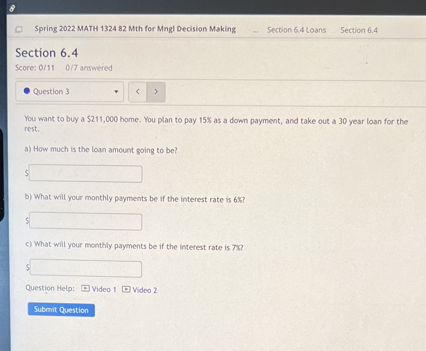 Q Spring 2022 MATH 1324 82 Mth for Mngl Decision