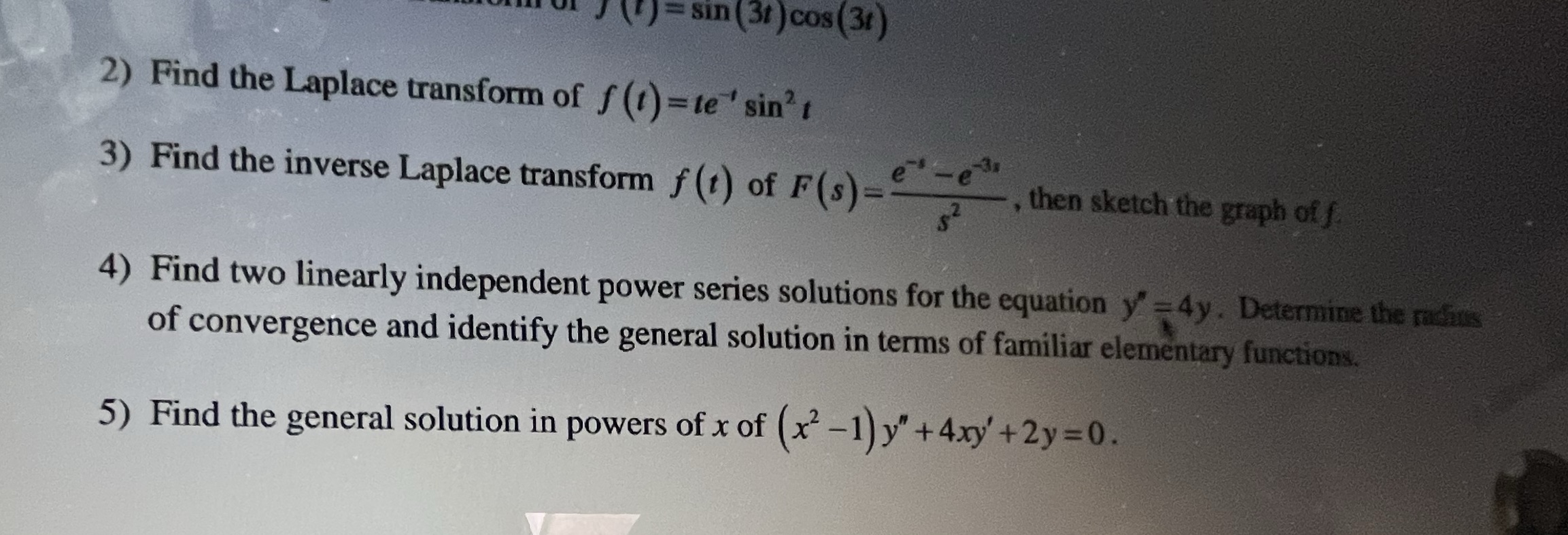 Pls answer questions 2 and 3 and show all the