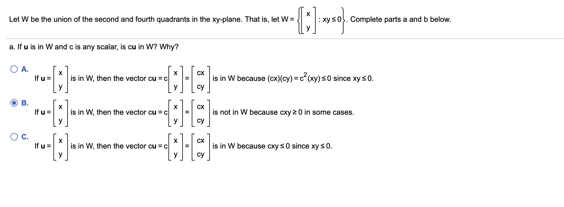 Let W be the union of the second and fourth