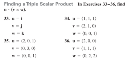 ONLY DO 8, 10, 18, 36 Finding Cross Products In