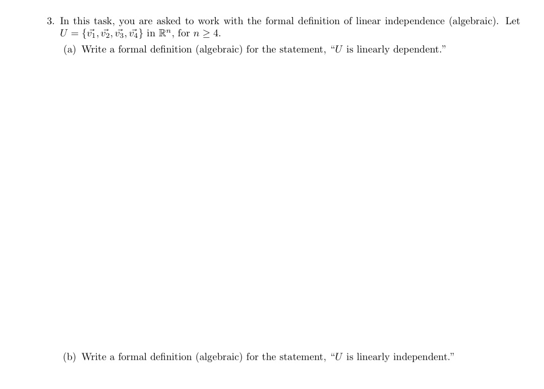 Solve both parts clearly and well 3. In this