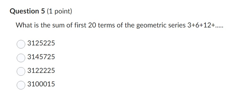 Question 2 (1 point) What is the seventh(7th)