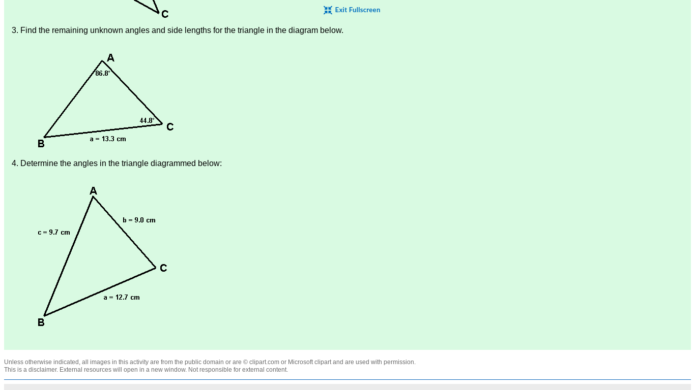 1. Find the length of line segment BC in the