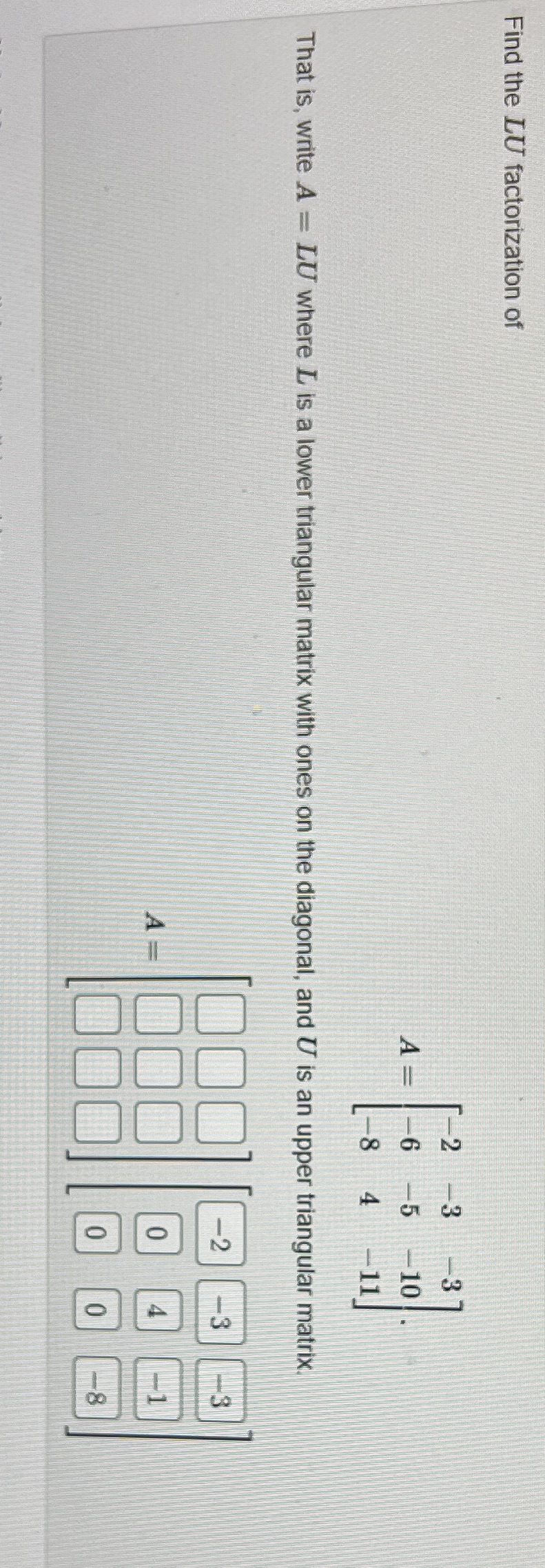 My answer is incorrect what is the correct way to