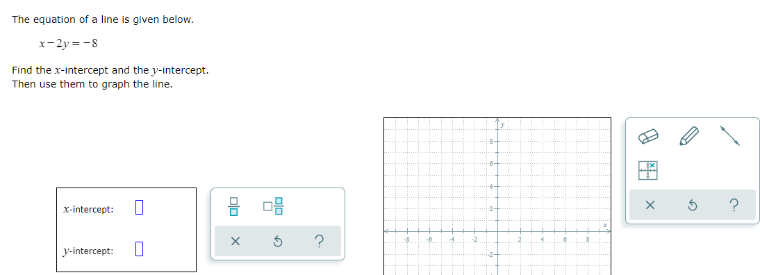 question 1 \fThe equation of a line is given