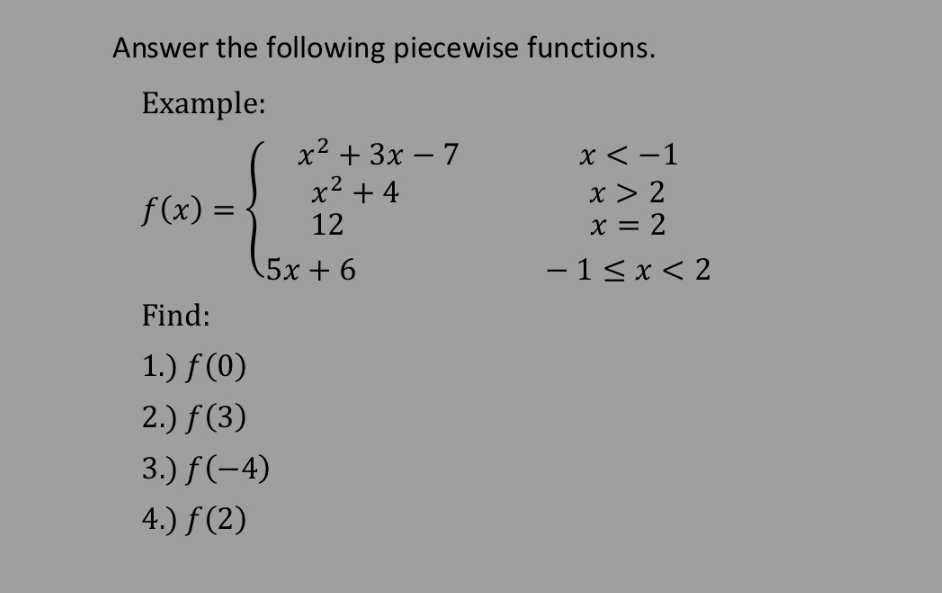 piecewise \f