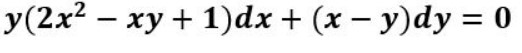 FIND THE GENERAL SOLUTION FOR THE NON-EXACT