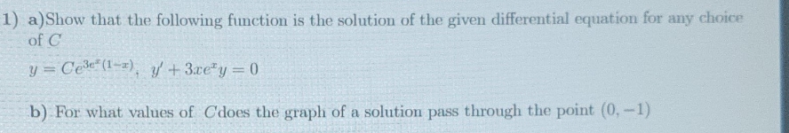 this is my quastion 1) a) Show that the following