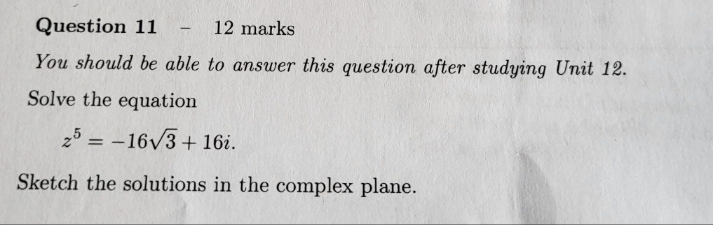no extra detail Question 11 - 12 marks You should