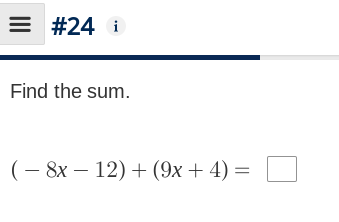 E #15 i Write the polynomial in standard form.
