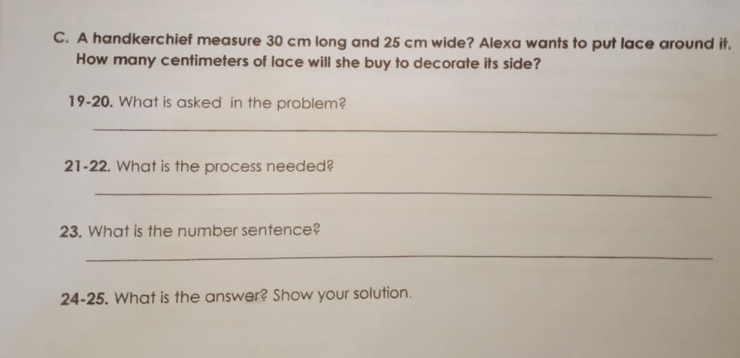 Answer and solve the following questions. A. 1 .